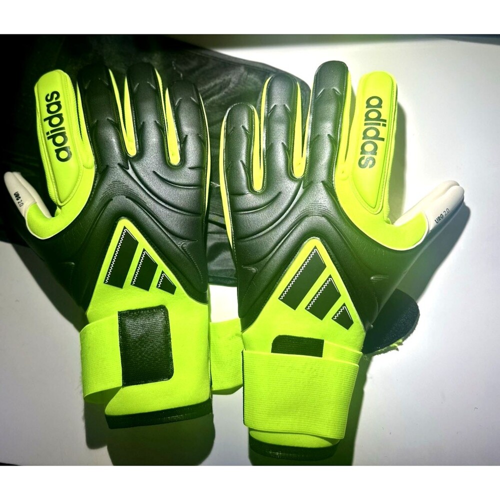 Adidas Goalkeeper  Goalie soccer Gloves Copa GL Pro Black lemon JN5334 Mens 12